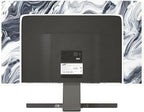 Baocicco Abstract Gray Marble Waterproof 75 Inch Television Cover Anti-Static Dustproof Protective Television Covers for TV Screen Abstract Modern TV Dust Cover for Home LED LCD OLED TVs