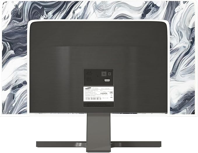 Baocicco Abstract Gray Marble Waterproof 50, 51, 52 Inch Television Cover Anti-Static Dustproof Protective Television Covers for TV Screen Abstract Modern TV Dust Cover for Home LED LCD OLED TVs