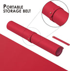 Leather Desk Mat - Non-Slip PU Desk Pad for Office and Home - Desk Organization and Accessories - Ideal for Large Mouse Pad and Desk Mats on Top of Desks (Rose Red,36"x 17")