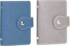PRIVILLA 2 Pcs Credit Card Holder and business card holder，Sd Card Holder Each Has 26 Card Organizers, 2024 New Credit Card Holders book for Men and Women.