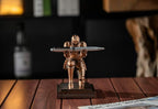Amoysanli Knight Pen Holder Desk Organizers and Accessories Desk Decor Resin Pen Holder as Gift with a Cool Pen for Office and Home (Red)
