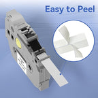 20pack TZE-231 Label Tape Compatible with Brother PT-D210 D220 H110 D400 D410 D600 D610BT Replacement for Brother P Touch Label Maker, 0.47" x 26.2' Black on White