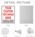 Custom Sign Personalized Custom Metal Sign, Customize For Office, Business, Workplace, Office, Home, Delivery Signs 12x18