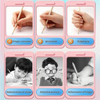 Inclock Handwriting thick mechanical pencils with grip: 2.0MM HB Pencil for kids with 14 leads (2 pack blue&yello)