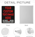 Custom Sign Personalized Custom Metal Sign, Customize For Office, Business, Workplace, Office, Home, Delivery Signs 6x8