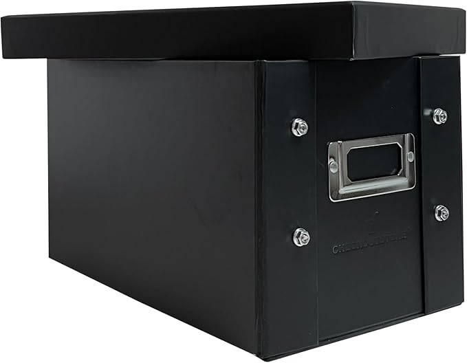 CheckOutStore Black Stamp & Die Craft Scrapbook Storage Pocket Box - 10 x 6 x 6 (Pack of 25)