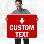 Custom Arrow,Custom Directional Sign, Down Arrow,24x30 Inches, Rust Free .063 Aluminum, Fade Resistant, Made in USA by My Sign Center