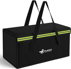 FLASLD Large Fireproof Document Bags, 24x12x12” Waterproof Storage Firesafe Bag, Fireproof Folder Safe Box for Cash, Valuables & Passport, Silicone Coating & Zipper Closure