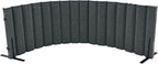 Versare VersiPanel Acoustical Partition Wall - Sound Panel Classroom Office Room Divider, Flexible Arrangement, Easy Roll-up Storage (Grey, 8' Wide x 30" Tall)