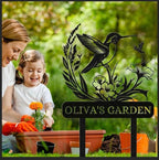 Personalized Garden Signs | Custom Bird Garden Stake Metal Sign | Metal Signs Customized | Garden Signs Decorative Outdoor | Garden Art Gifts | Customized Metal Yard Sign Stakes