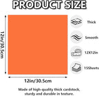 15 Sheets Orange Cardstock 12"x12",250gsm/90lb Heavyweight Cover Cardstock Paper, Thick and Smooth Card Stock Perfect for Card Making, Scrapbooking and Crafts (Orange)