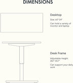 FLEXISPOT EN1 One-Piece Standing Desk with 1-Inch Thick Seamless Desktop, 60"x24" Electric Height Adjustable Desk for Home Office, Multi-Monitor Setups & Easy Assembly, Maple