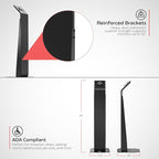 Premium Monitor Floor Stand - CTA Premium Floor Stand for Monitors up 32" - Black - (ADD-PARAFSM)