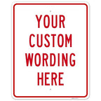 Custom Sign, Personalized Metal Signs, Customize for Office, Business, Workplace, office, Home, Airbnb, Delivery Signs, 24x30 Inches, Rust Free .063 Aluminum, Made in USA