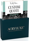 Custom Acrylic Sign Personalized, Custom Desk Name Plate, 18 Styles, (4"x6"), With Gift Box, USA Made by Acryluxe. (Holman)