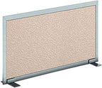 OBEX Acoustical Free Standing Privacy Screen, Cubicle Accessories Desk Privacy Panel, Desk Dividers for Office, Office Furniture Partitions Portable Sound Proof Dividers, 18" x 60", Overcast
