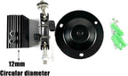 Laser Positioning Bracket 12mm, 360-Degree Adjustable, Black Alumina, 4-Pack