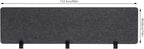 2pcs Privacy Panel, Standing Desk Divider 60"x16" Desktop Office Furniture Partitions, Clamp-On Acoustic Desk Divider Mounted Privacy Panel to Reduce Noise and Visual Distractions (Dark Grey)