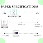 Print It - Vellum Bristol Colored Cardstock Cover Paper, 67 Lb, 8.5" X 11”, Heavyweight Colored Cardstock for Crafts, School, Invitations, And Office Use - Decoration Drawing 250/Case-Green