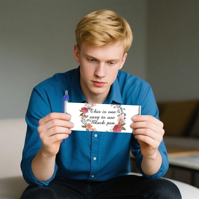 Personalized Pens Bulk, Custom Pollout Paper Pen with Printed, Customizable Retractable Roll Up Banner Pens for Business with Name Logo, Exhibitions, Events, Presentations, Advertising 150 Pcs