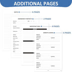 Comkiso Address Book with Individual Alphabetical Tabs Laminated, Large Print Address Book with 468 Wide Lining Entry Spaces, Change of Address Labels, Hardcover Address Book 5.7 x 8.5" - Bloom