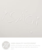 YSAGi Non-Slip Leather Desk Pad, Waterproof Laptop Computer Desk Keyboard Mat, Table Protector Blotter Mat, Large Mouse Pad for Office/Work/Home/Decor(Apricot Gray, 31.5" x 15.7")