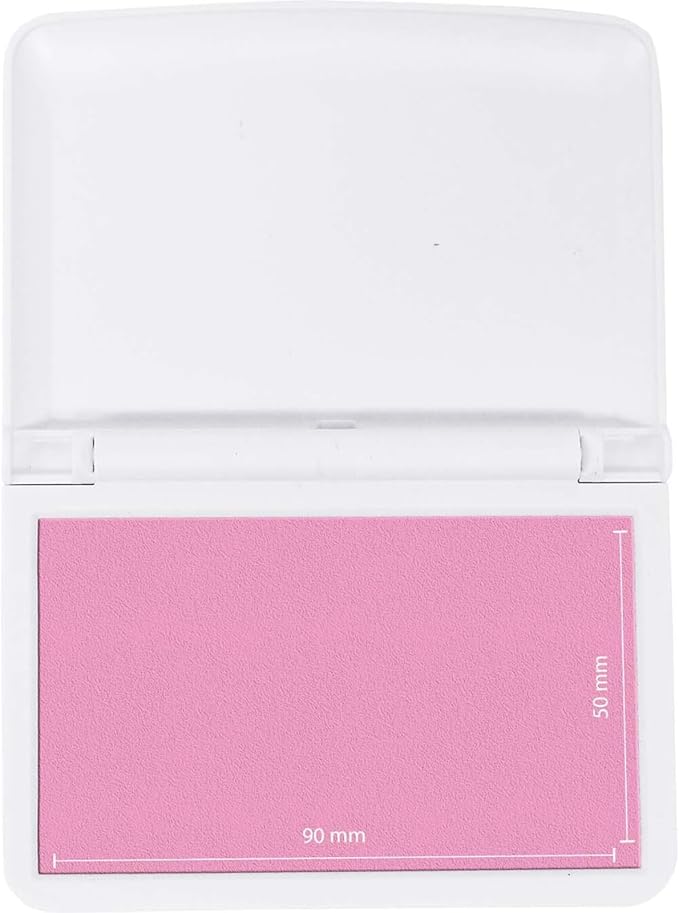COLOP Make Series, Ink Stamp Pads, with Non-Toxic Premium Ink, Water-Based Acid-Free (Soft Pink, Make 1-1-15/16" x 3-1/2")