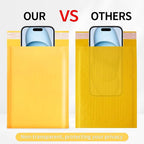Ctarsthome 105Pack Yellow 6x10inch Kraft Bubble Mailers Small Business Mailing Packages Self-Sealing Paper Envelopes, Mailer Shipping Padded Envelopes with Strong Adhesion for Jewelry Makeup Supplies