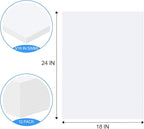 ToLanbbt 12 Pack White Foam Board, 18 x 24 x 3/16" Thick Foam Core Acid Free Poster Foamboard for Art Craft Projects, Painting, Displaying, Signage, Wedding, School