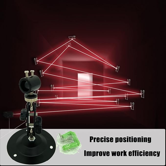Laser Positioning Bracket Laser Module Fixing Bracket 360-degree Adjustable Positioning Bracket 12mm (12mm-2packs)