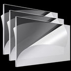 Roowest 3 Pcs 24 x 28 Inch, 1/4 Inch Thick Clear Acrylic Sheets Plastic Panels Sheets Cut to Size Cast Acrylic Board Panel with Protective Film for Craft DIY Projects Sign Frame
