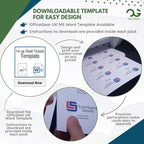 OfficeGear Shelf Edge Labels (350 Pack) 38x105mm Custom Printable A4 Card for Retail Barcodes, Price Stickers, Product Info with Template
