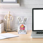 Vgrti This Little Light Of Mine I'm Gonna Let It Shine Acrylic Cosmetic Pencil Pen Holder Cup, Emotional Dumpster Fire Pen Holder Cup, Therapy Gifts, Mental Health Gifts for Women Colleague Teacher