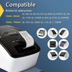 BETCKEY - Compatible Continuous Labels Replacement for Brother DK-2205 (2.4 in x 100 ft), Use with Brother QL Label Printers [10 Rolls]