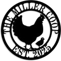 Chicken Coop Signs, Chicken Coop Decor, Chicken Coop Accessories, Custom Farm Sign, Personalized Fluffy Butt Hut Chicken Sign,Funny Signs for Chicken Coops, Chicken Metal Signs for Coop Funny Outdoor