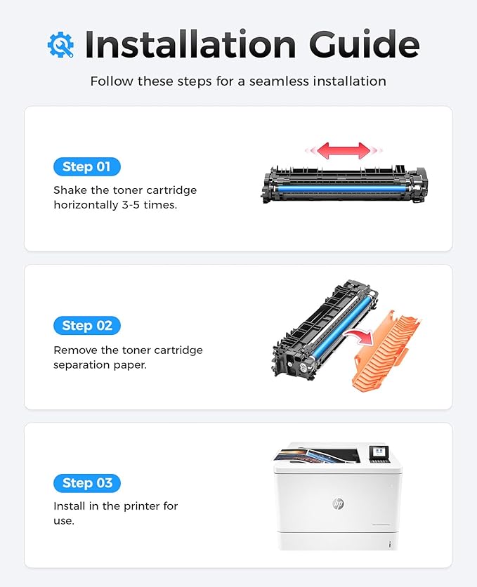 658X Toner Cartridge Set 4-Pack High Yield Replacement for HP 658X 658A W2000X W2001X W2002X W2003X Compatible for HP Color Laserjet Enterprise M751 M751dn M751n Printer Ink Black Cyan Yellow Magenta