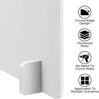 STOBOK Anti-Droplet Partition Board 15.7X11.8 Inch Desktop Spray Proof Guard for Dining Table Office Desk Divider Panel with Rounded Edges for