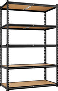 LEVELEVE 5-Tier Storage Shelving Unit, 2020 lbs Capacity, Heavy Duty Adjustable Metal Utility Shelf, 48" L x 18" W x 73" H for Garage, Kitchen, Pantry, Basement, Bathroom, Laundry