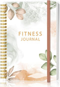 Simplified Fitness Journal for Women & Men,A5 Workout Journal/Planner Daily Exercise Log Book to Weight Loss, Gym, Muscle Gain, Bodybuilding Progress, 5.8"x8.3", Pink Flower