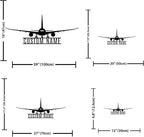 Personalized Metal Airplane Wall Art, Airplane Name Sign, Customized Pilot Name Sign, Airplane Hangar Sign Decor, Aviation Home Office Decor, Large Outdoor Decor, Pilot Gifts, Aircraft Lovers Gift