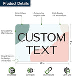 Custom Sign, Custom Street Sign, 11 Font Colors, 13 Font Styles, 4 Hole Options, 22 Sizes, 7x10 Inches, Rust Free DiBound, Fade Resistant, Made in USA by My Sign Center (Minimalist)
