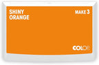 COLOP Make Series, Ink Stamp Pads, with Non-Toxic Premium Ink, Water-Based Acid-Free (Shiny Orange, Make 3-3-1/2" x 6-1/4")