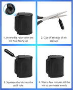 Identity Theft Protection Roller Stamp - Confidential Roller Stamp for Identity Protection & Security Stamp- Blocks Out Privacy Information, Guard Your Address & ID (2 Pack)