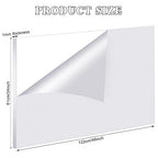 Roowest 6 Pcs 24 x 48 Inch, 1 mm Thick Clear Acrylic Sheets Plastic Panels Sheets Cut to Size Cast Acrylic Board Panel with Protective Film for Craft DIY Projects Display Sign Frame