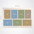 Vision Board 36x24 Inches, Thicken Felt Pin Board for Daily Goals Planning and Personal Inspiration with 20 Pushpins and 20 Postcards, Oatmeal