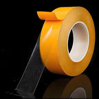 Ultra-Thin Double Sided Adhesive Tape 1.5Inch x 66Ft Transparent Sticky Tape for Making DIY Crafts, Paste Photo, Scrapbook, Gift Wrap, Rug Fixed, Woodworker, Fashion Clothing, Wall Decor, Cat Training