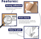 POLYSELLS Shipping Labels with Self Adhesive for Laser & Inkjet Printers, 4 Printing Labels Per Sheet, White 3.5 x 5 Inches - 500 Sheets (2000 Shipping Label Paper)