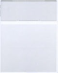 Compuchecks Top Blank Check Paper - 250 Pack, Quick-Books & Laser Printer Compatible - Security Business Checks with Voucher - 8.5" x 11" Platinum Pinstripe