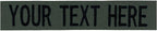 Custom Uniform Name Tapes Solid Colors. Olive Drab Ripstop, 4 Inch Sew on