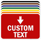 Custom Arrow,Custom Directional Sign, Down Arrow,12x18 Inches, Rust Free .063 Aluminum, Fade Resistant, Made in USA by My Sign Center